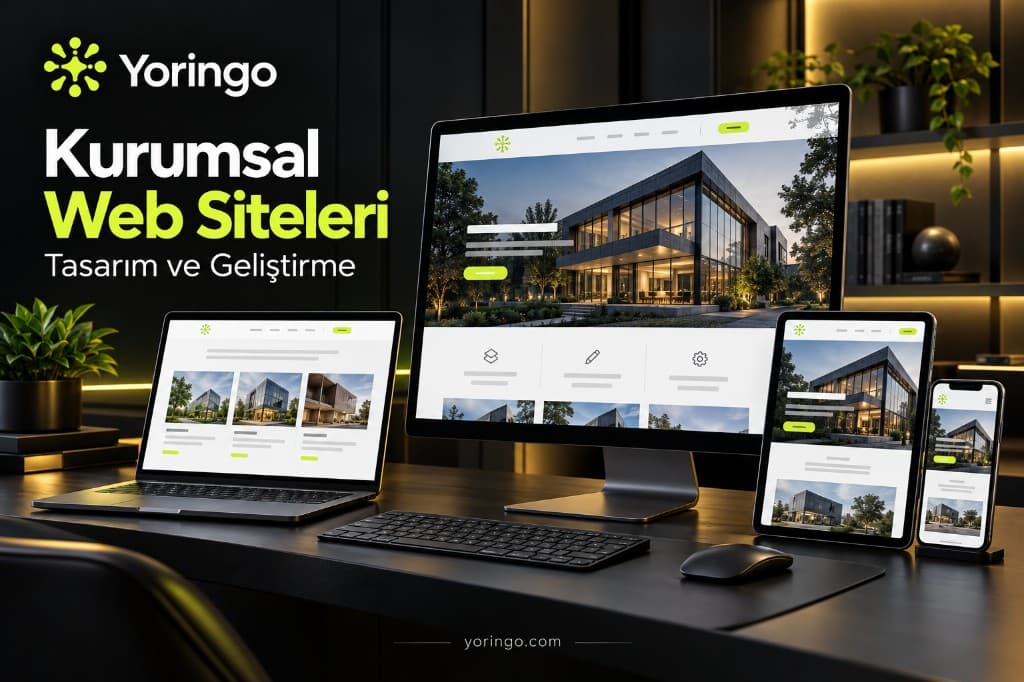 Kurumsal web sitesi: masaüstü, dizüstü, tablet ve telefonda aynı açılış sayfası